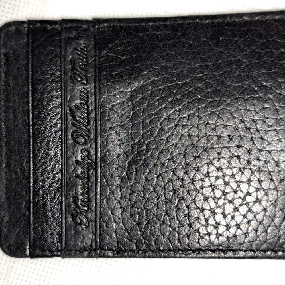 Robert Graham Black Leather Card Holder Mens Wallet. - Picture 5 of 8
